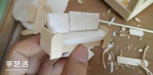 一次性筷子手工制作逼真別墅模型 步驟超全！ -  rpnrmr.com