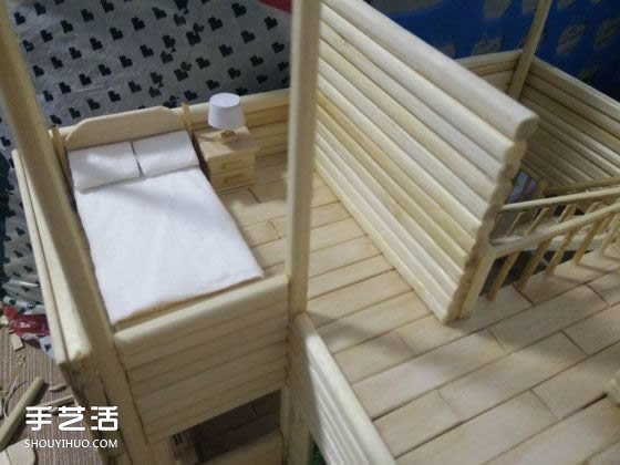 一次性筷子手工制作逼真別墅模型 步驟超全！ -  rpnrmr.com
