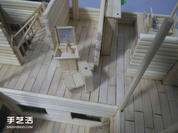 一次性筷子手工制作逼真別墅模型 步驟超全！ -  rpnrmr.com