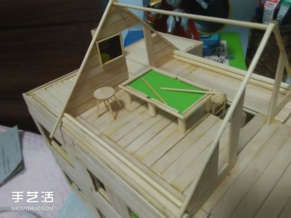 一次性筷子手工制作逼真別墅模型 步驟超全！ -  rpnrmr.com