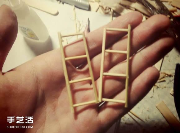一次性筷子手工制作逼真別墅模型 步驟超全！ -  rpnrmr.com