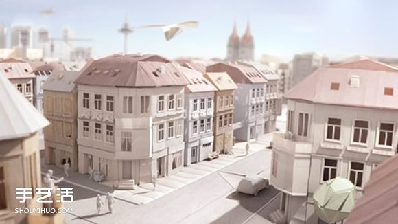 逼真的城市紙模型作品 手工紙模型圖片欣賞 -  rpnrmr.com