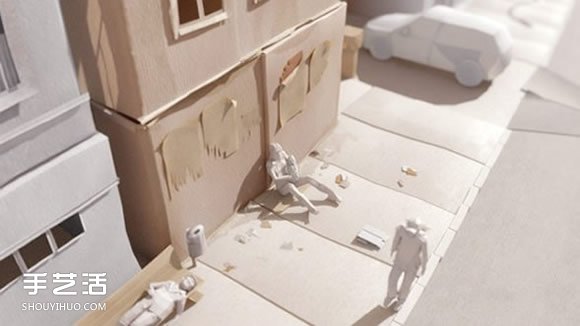 逼真的城市紙模型作品 手工紙模型圖片欣賞 -  rpnrmr.com