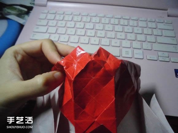接吻魚愛心折紙圖解 超復(fù)雜桃心的折法過程 -  rpnrmr.com