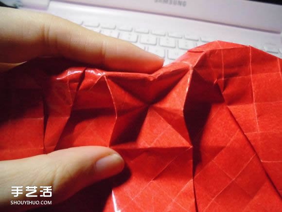 接吻魚愛心折紙圖解 超復(fù)雜桃心的折法過程 -  rpnrmr.com