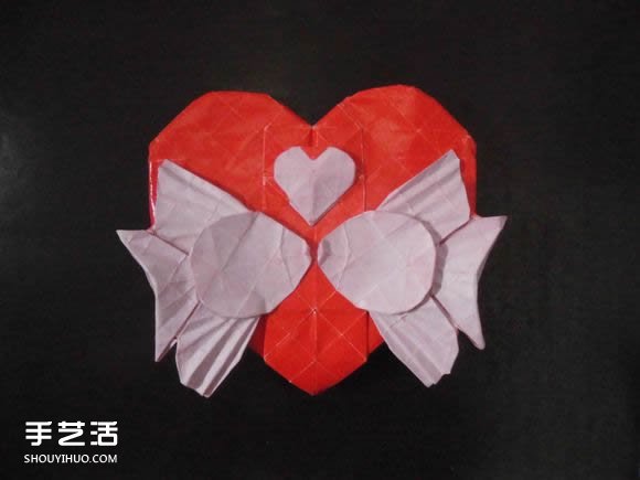 接吻魚愛心折紙圖解 超復(fù)雜桃心的折法過程 -  rpnrmr.com