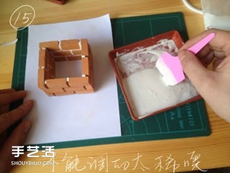 陶土小紅磚手工制作花盆 迷你方形花盆DIY教程 -  rpnrmr.com