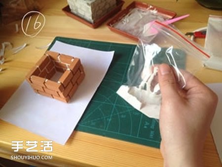 陶土小紅磚手工制作花盆 迷你方形花盆DIY教程 -  rpnrmr.com