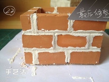陶土小紅磚手工制作花盆 迷你方形花盆DIY教程 -  rpnrmr.com
