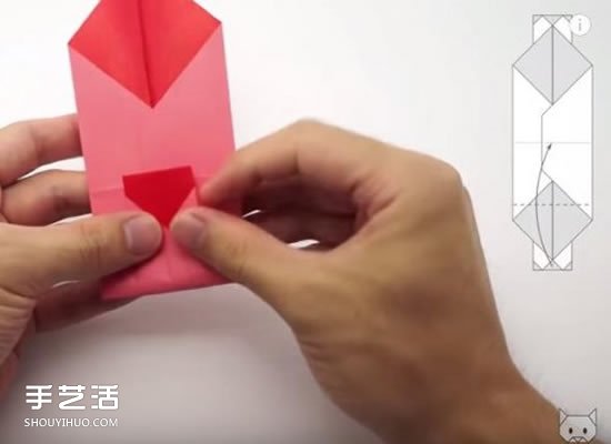 帶愛(ài)心信封的折法圖片 心形信紙情書的折法圖解 -  rpnrmr.com