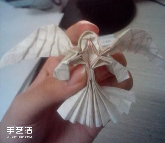 美麗天使的折紙方法 手工折疊立體天使圖解 -  rpnrmr.com