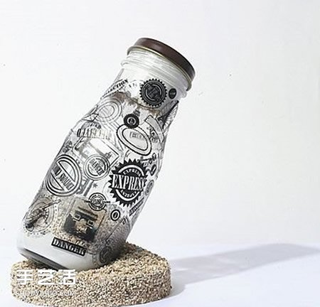 飲料瓶手繪圖片大全 手工飲料瓶畫(huà)畫(huà)作品欣賞 -  rpnrmr.com