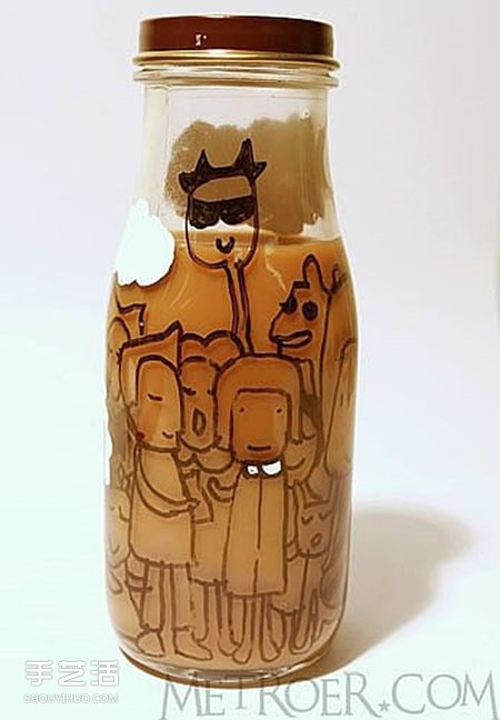 飲料瓶手繪圖片大全 手工飲料瓶畫(huà)畫(huà)作品欣賞 -  rpnrmr.com
