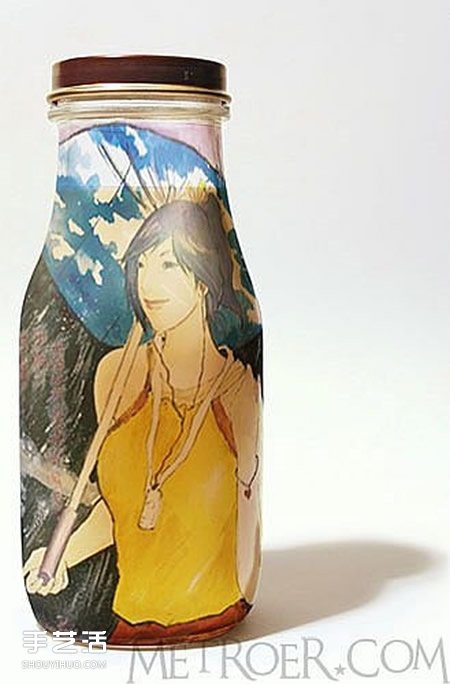 飲料瓶手繪圖片大全 手工飲料瓶畫(huà)畫(huà)作品欣賞 -  rpnrmr.com