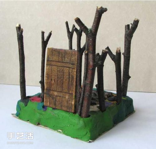 兒童小木屋制作教程 手工樹枝房子的做法 -  rpnrmr.com