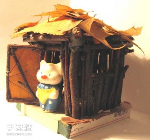 兒童小木屋制作教程 手工樹枝房子的做法 -  rpnrmr.com