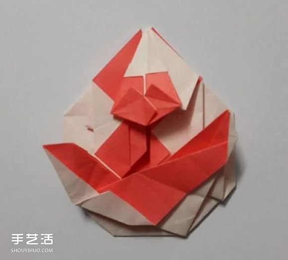 猴子胸章的折紙方法 手工折猴子圖案折法圖解 -  rpnrmr.com