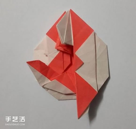 猴子胸章的折紙方法 手工折猴子圖案折法圖解 -  rpnrmr.com