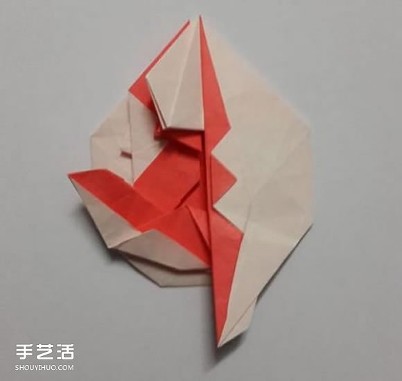 猴子胸章的折紙方法 手工折猴子圖案折法圖解 -  rpnrmr.com