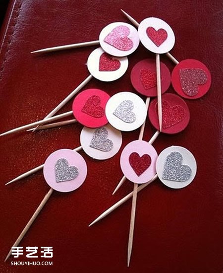 蛋糕上的裝飾標(biāo)簽DIY 自制蛋糕愛心標(biāo)簽圖解 -  rpnrmr.com