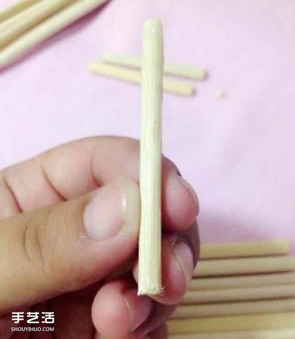 一次性筷子手工制作帶扶手椅子的方法圖解 -  rpnrmr.com