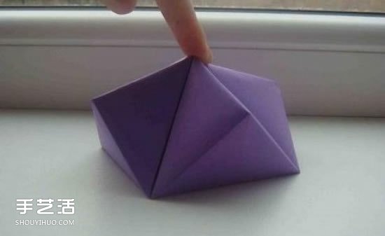 幾何小禮盒的折法圖解 手工折紙?zhí)枪凶硬襟E -  rpnrmr.com