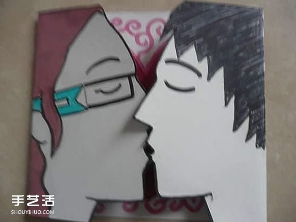 接吻情人節(jié)賀卡制作 自制親吻情人節(jié)賀卡圖解 -  rpnrmr.com