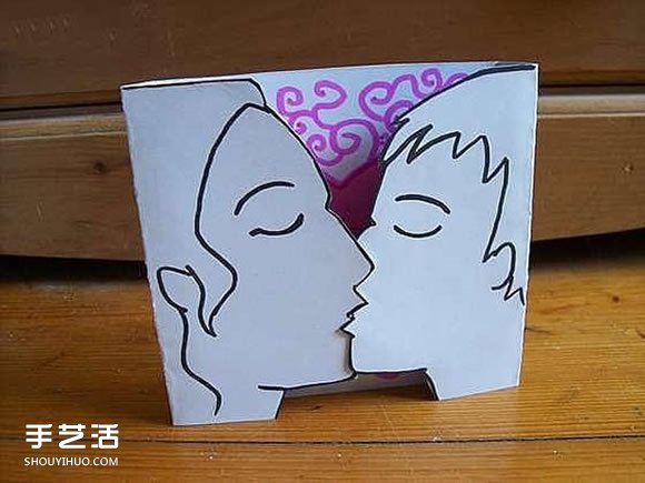 接吻情人節(jié)賀卡制作 自制親吻情人節(jié)賀卡圖解 -  rpnrmr.com
