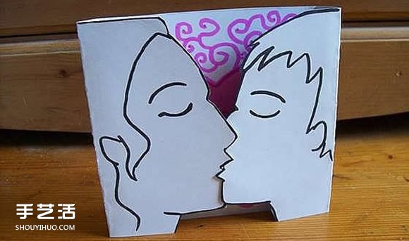 接吻情人節(jié)賀卡制作 自制親吻情人節(jié)賀卡圖解 -  rpnrmr.com