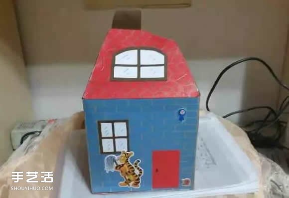 廢紙盒做房子手工步驟 幼兒園手工紙盒房子 -  rpnrmr.com