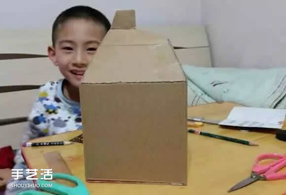 廢紙盒做房子手工步驟 幼兒園手工紙盒房子 -  rpnrmr.com