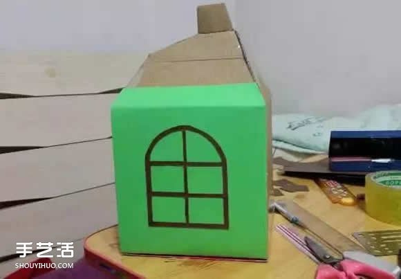 廢紙盒做房子手工步驟 幼兒園手工紙盒房子 -  rpnrmr.com