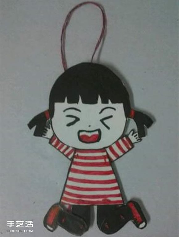 會動的紙片小人手工制作 自制會動小人玩具圖解 -  rpnrmr.com