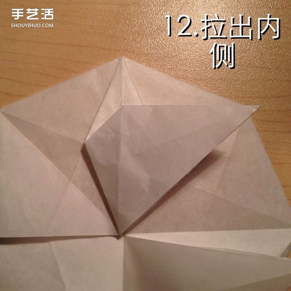 無限幾何花折紙圖解 多層幾何花朵的折法步驟 -  rpnrmr.com
