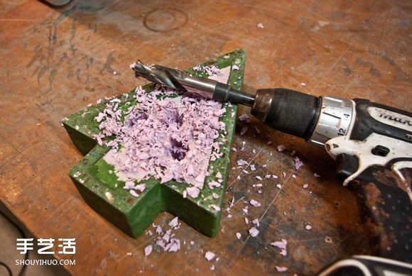 混凝土圣誕節(jié)燭臺DIY 自制圣誕燭臺用水泥 -  rpnrmr.com