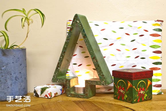 混凝土圣誕節(jié)燭臺DIY 自制圣誕燭臺用水泥 -  rpnrmr.com