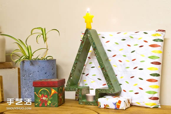 混凝土圣誕節(jié)燭臺DIY 自制圣誕燭臺用水泥 -  rpnrmr.com