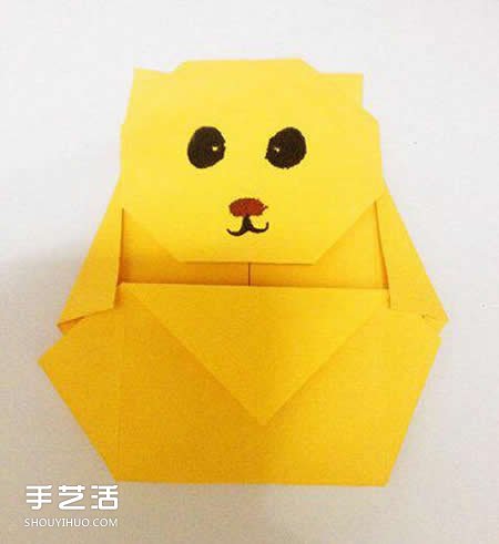 小熊折紙圖解教程 傳情可愛小熊的折法步驟 -  rpnrmr.com