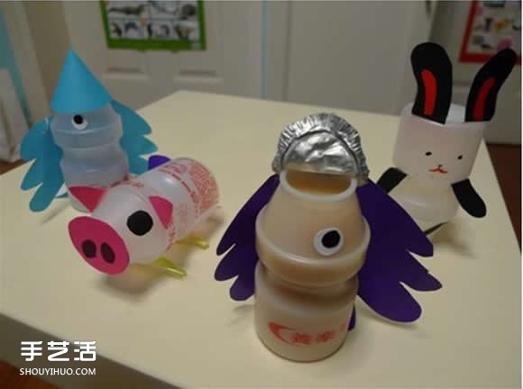 養(yǎng)樂(lè)多瓶子制作小動(dòng)物 養(yǎng)樂(lè)多瓶子做手工圖片 -  rpnrmr.com