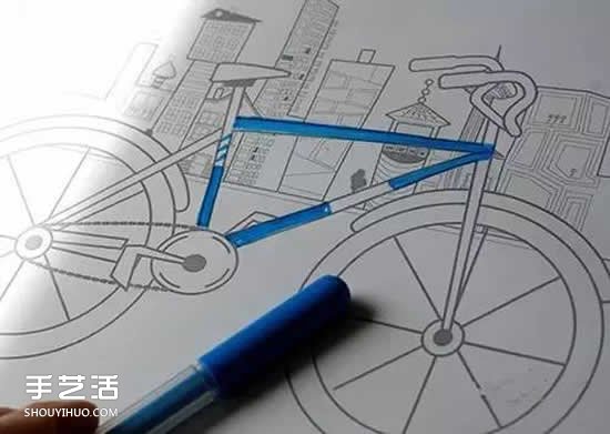 簡單有趣的折紙教程 讓平面自行車變得立體 -  rpnrmr.com