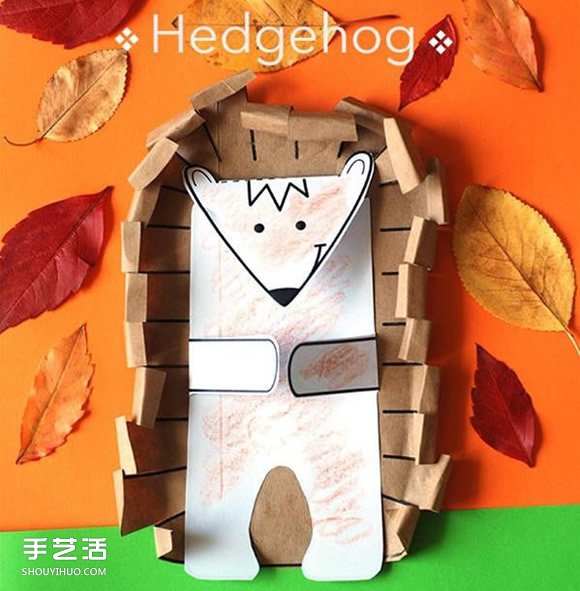 幼兒手工刺猬制作圖片 簡單剪紙小刺猬的做法 -  rpnrmr.com