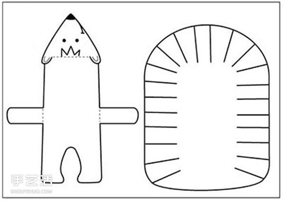幼兒手工刺猬制作圖片 簡單剪紙小刺猬的做法 -  rpnrmr.com