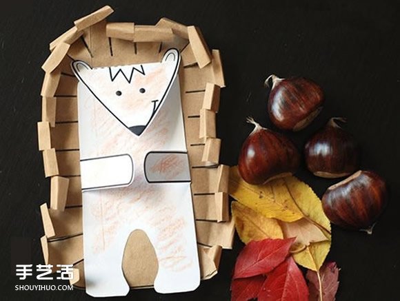 幼兒手工刺猬制作圖片 簡單剪紙小刺猬的做法 -  rpnrmr.com