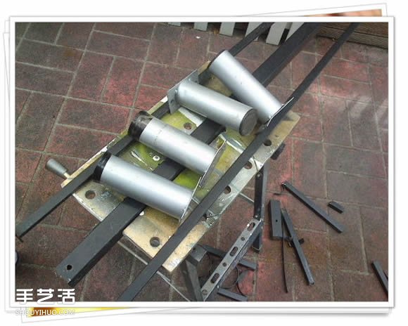 鐵架子廢物利用 DIY手工制作擱置花盆的架子 -  rpnrmr.com