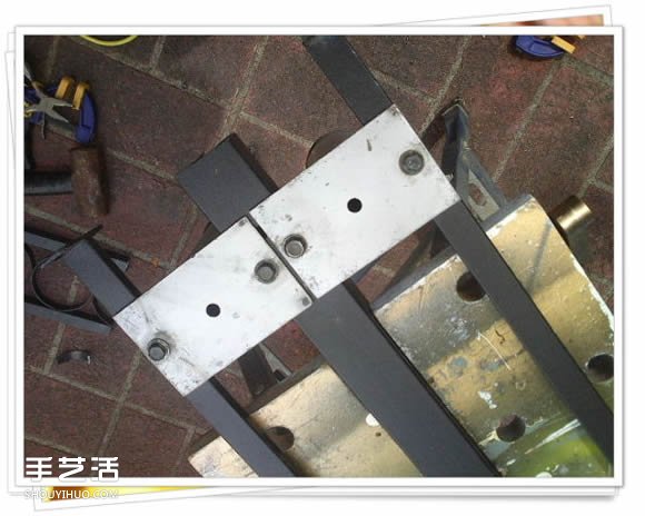 鐵架子廢物利用 DIY手工制作擱置花盆的架子 -  rpnrmr.com