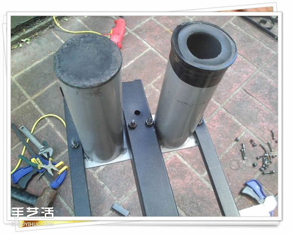 鐵架子廢物利用 DIY手工制作擱置花盆的架子 -  rpnrmr.com