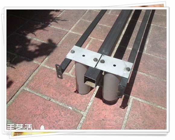 鐵架子廢物利用 DIY手工制作擱置花盆的架子 -  rpnrmr.com