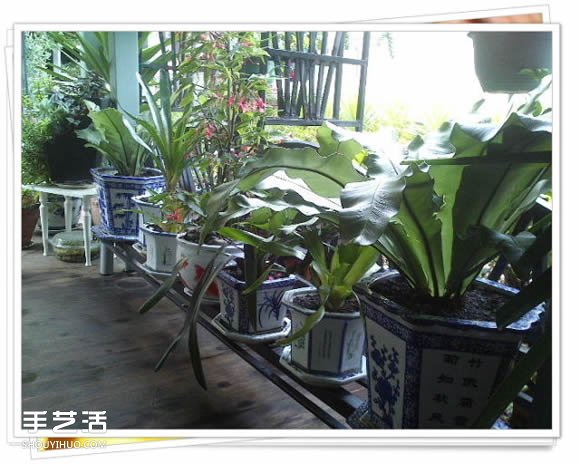 鐵架子廢物利用 DIY手工制作擱置花盆的架子 -  rpnrmr.com