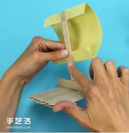 冰棍棒手工制作小帆船 幼兒冰棍棒小船的做法 -  rpnrmr.com