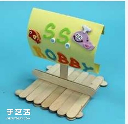 冰棍棒手工制作小帆船 幼兒冰棍棒小船的做法 -  rpnrmr.com